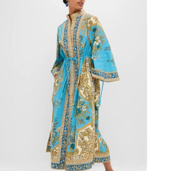 Alemais Blue Cassie Pool Midi Dress - Picture 2 of 13